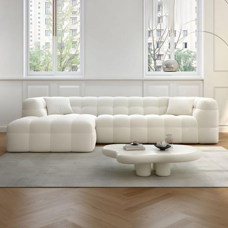 Michelin Boucle Sofa with Chaise