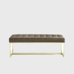 Golden Starline Ottoman Bench