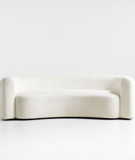 Huggy Curved Boucle Sofa