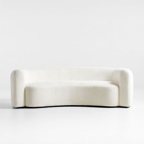 Huggy Curved Boucle Sofa