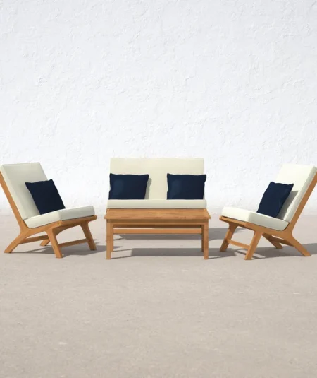 Asuncin Solid Wood 4 Outdoor Seating