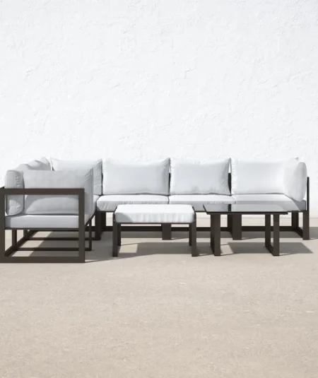 David Metal 7 Person Outdoor Seating