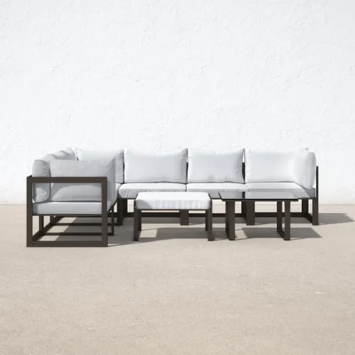 David Metal 7 Person Outdoor Seating