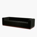 Forte Charcoal Velvet Sofa - Image 2