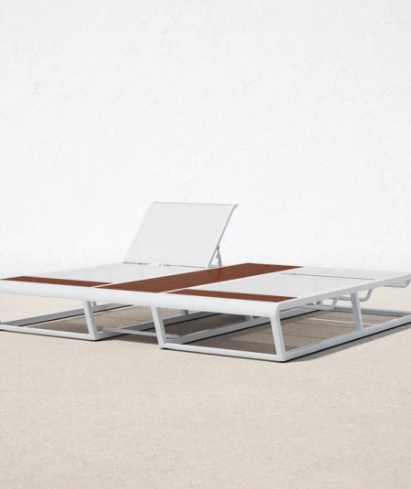 Fifa Metal Double Outdoor Chaise