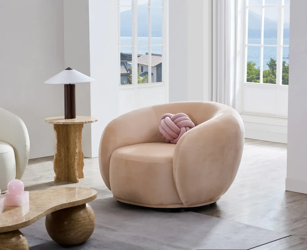 Curvo Armchair-Velvet - Image 6