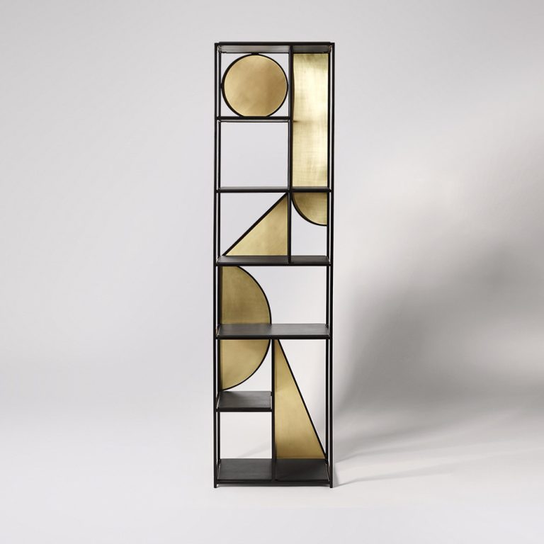Pablo Shelving, Black & Brass