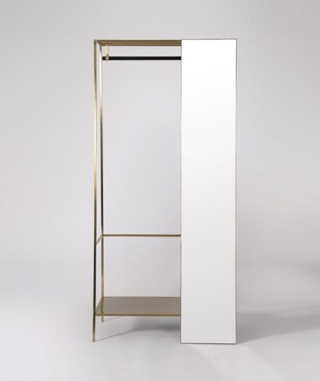 Augsberg Wardrobe Brass & Black