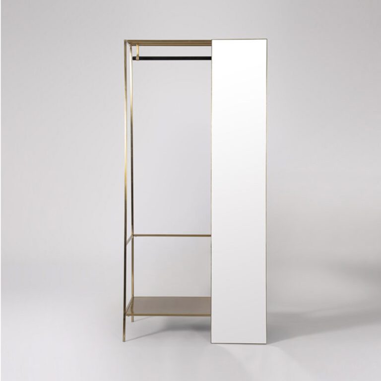 Augsberg Wardrobe Brass & Black