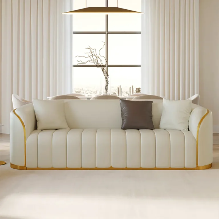 Universal Faux Leather 3-Seater Sofa