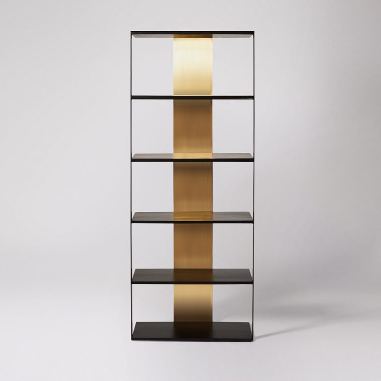Loretta Shelving, Black & Brass