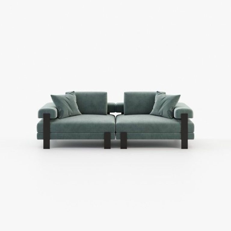 Davis Blue Sofa