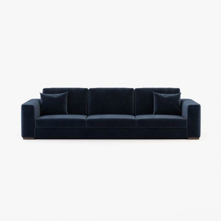 Grey Deep Blue Sofa