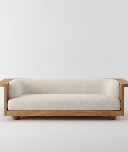 Nervaller Wood Sofa
