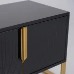 Berklin Black Wood Rectangle TV Stand - Image 11