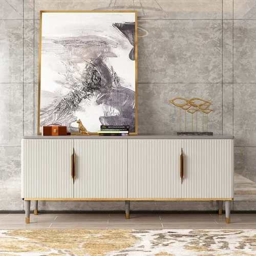 Dixie Off White  TV Stand