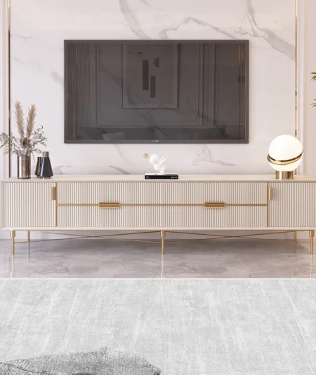 Amanda Off White TV Stand