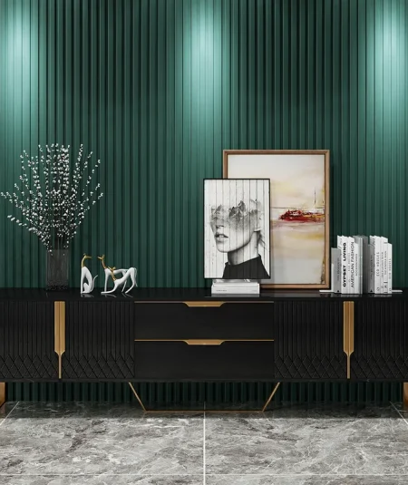 Domini Black Wood TV Stand