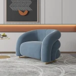 Ron Creative Velvet Accent Chair