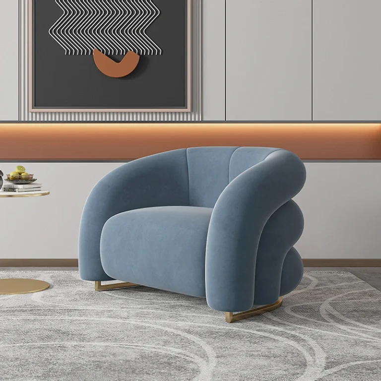 Ron Creative Velvet Accent Chair