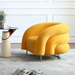 Ron Creative Velvet Accent Chair - Image 2
