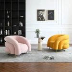 Ron Creative Velvet Accent Chair - Image 12