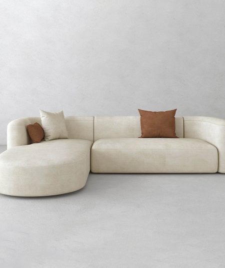 Mellow Velvet Chaise Sectional Sofa