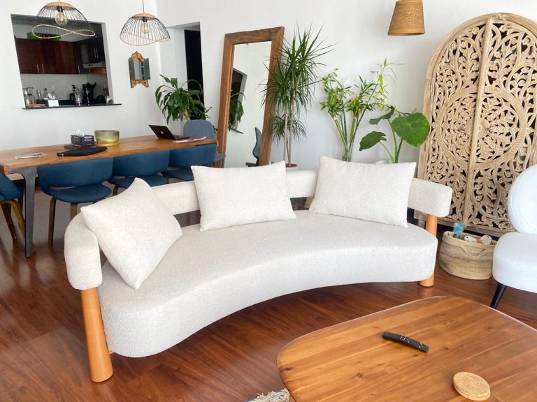Castles Curved Boucle Sofa photo review