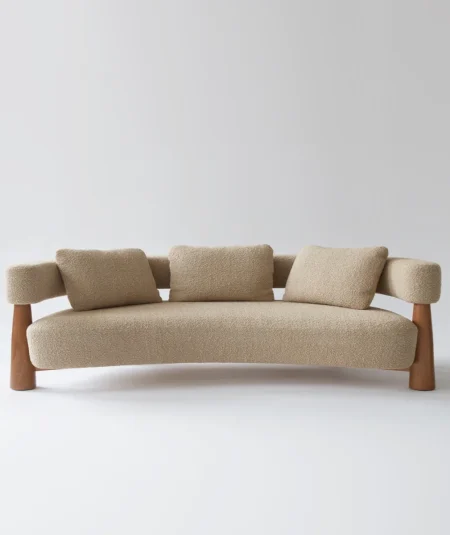 Castles Curved Boucle Sofa