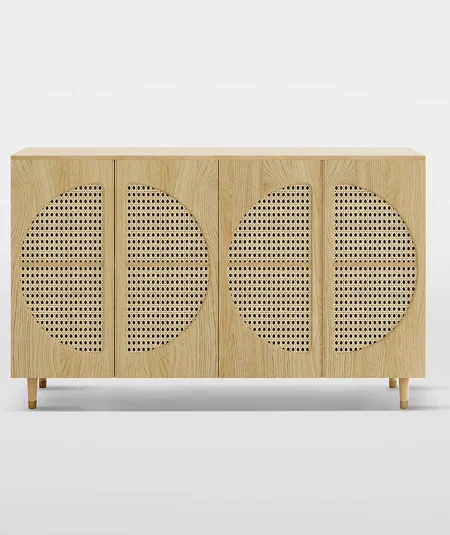 Della Double Door Ash Wood Sideboard