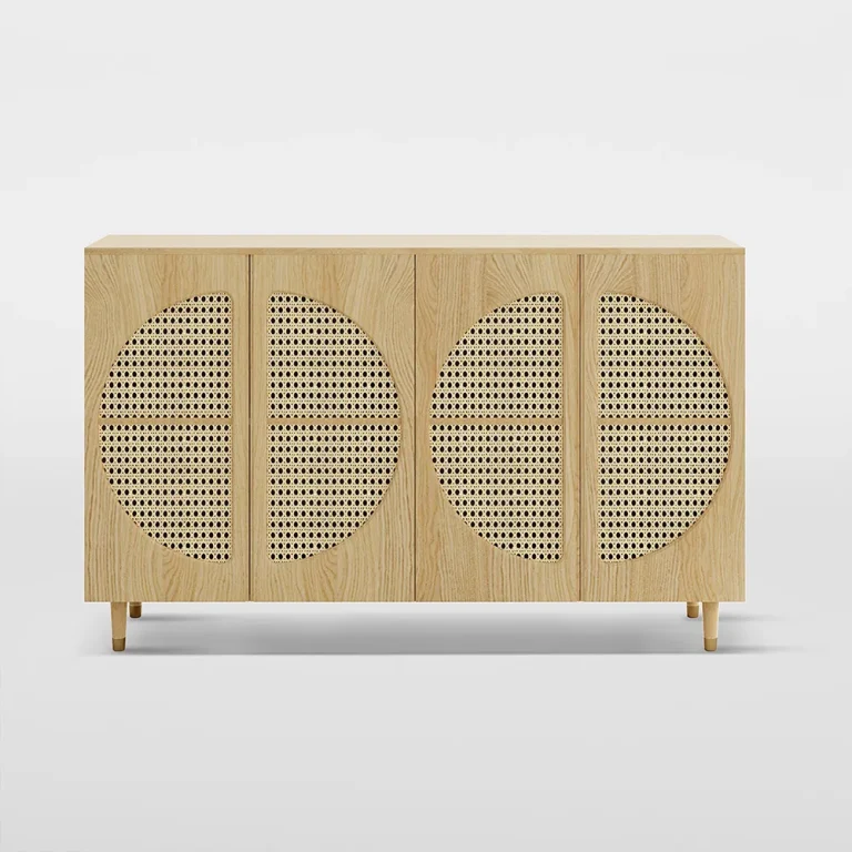 Della Double Door Ash Wood Sideboard