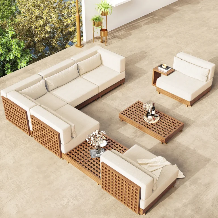 Pioneer 9 Pieces Outdoor Patio Sofa Set
