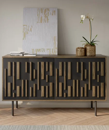 Radio Solid Wood TV Stand