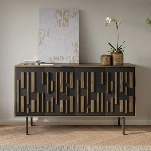 Radio Solid Wood TV Stand