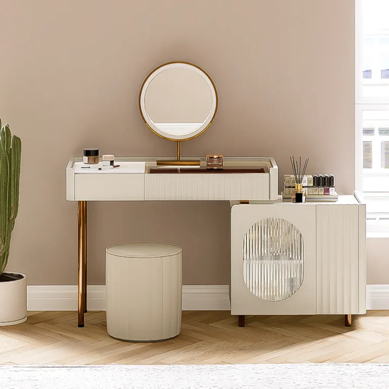 Caspian Makeup Vanity Table Set