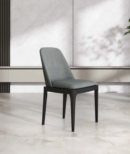 Dark Gray Armless Dining Chairs