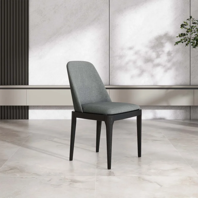 Dark Gray Armless Dining Chairs