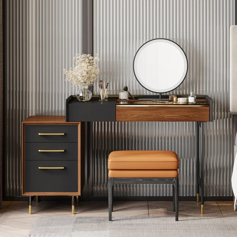 Elio Makeup Vanity Set with 5 Drawers