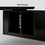 Absolutely Black L-Shape Desk - Image 10