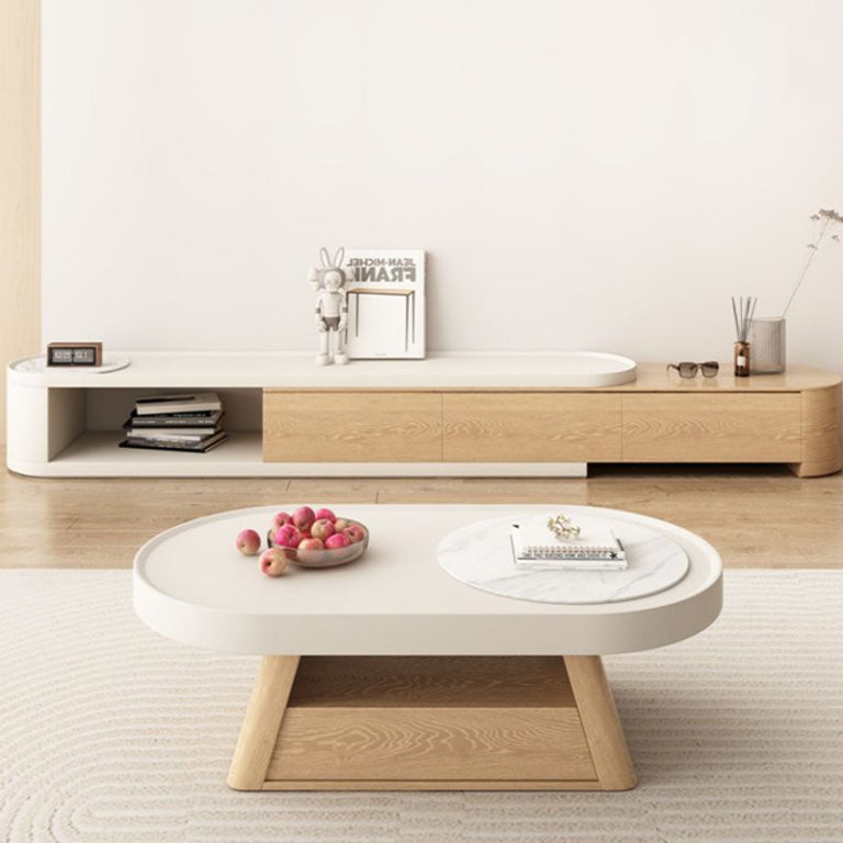 Scandinavian Style Oval Coffee Table