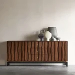 Wave Walnut Sideboard Buffet - Image 2