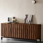 Wave Walnut Sideboard Buffet - Image 3