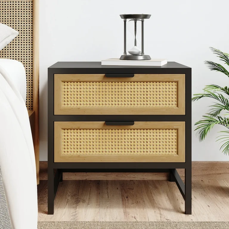 Western Rattan Nightstand