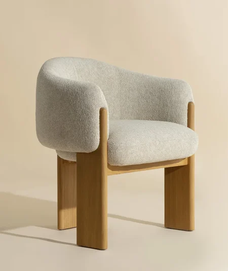 Rayan Dining Armchair - Rustic Oak