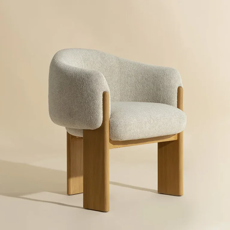 Rayan Dining Armchair - Rustic Oak