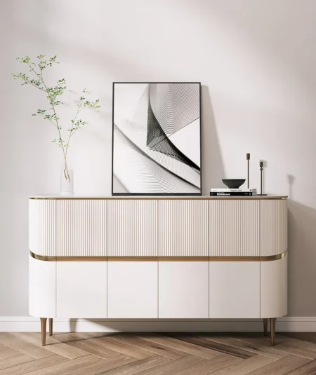 Credenza White Sideboard Buffet