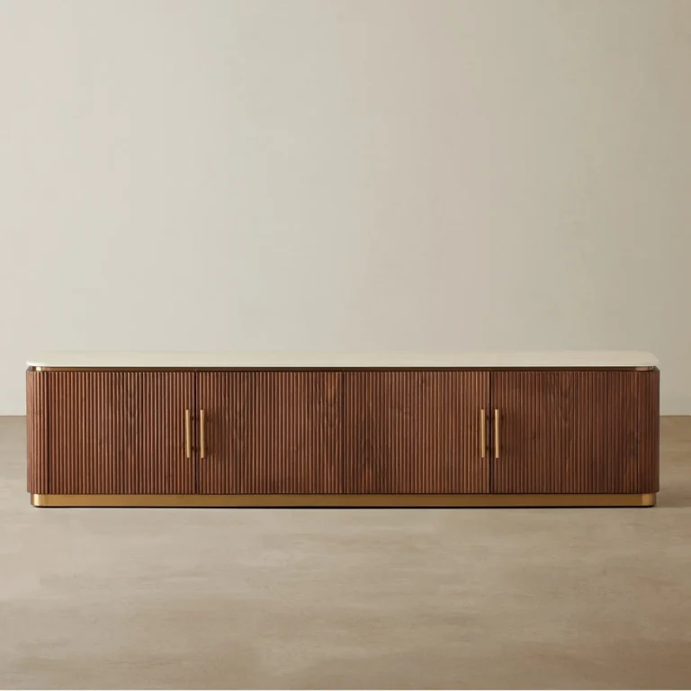 Roberto Walnut Veneer Tv Unit