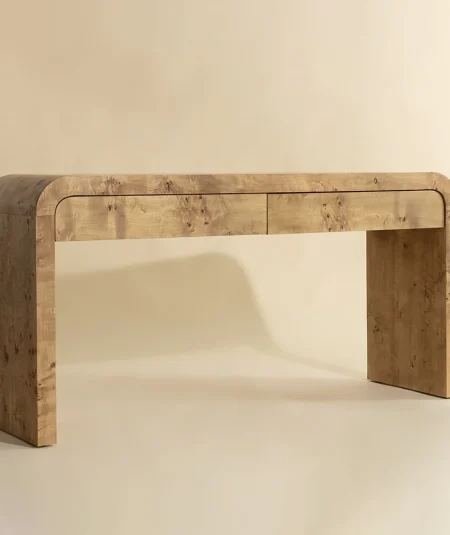 Burl Queen Console Table