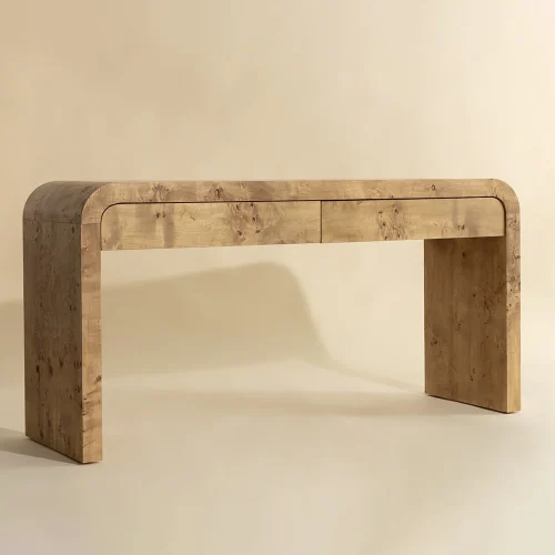 Burl Queen Console Table