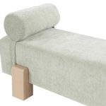 Chenille Fabric Bench - Image 2